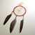 4" Red Tin Cone Dream Catcher