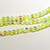 8mm Yellow AB Glow in the dark round bead strand | 8 inch 