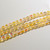 8mm Orange AB Glow in the dark round bead strand