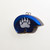 Hematite Bear Pendant Metallic Blue Color