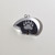 Hematite Bear Pendant Plated Rhodium Color