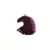 Metallic Purple Hematite Eagle Head Pendant 25x35mm 