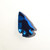 Hematite Arrowhead Pendant Metallic Blue 24x45mm