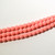 4mm Velvet Soft Coral Czech Glass Bead | 8" Strand