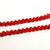 6x8mm Opaque Red Faceted Rondelles