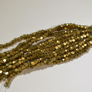 Brass hammered nugget spacer bead