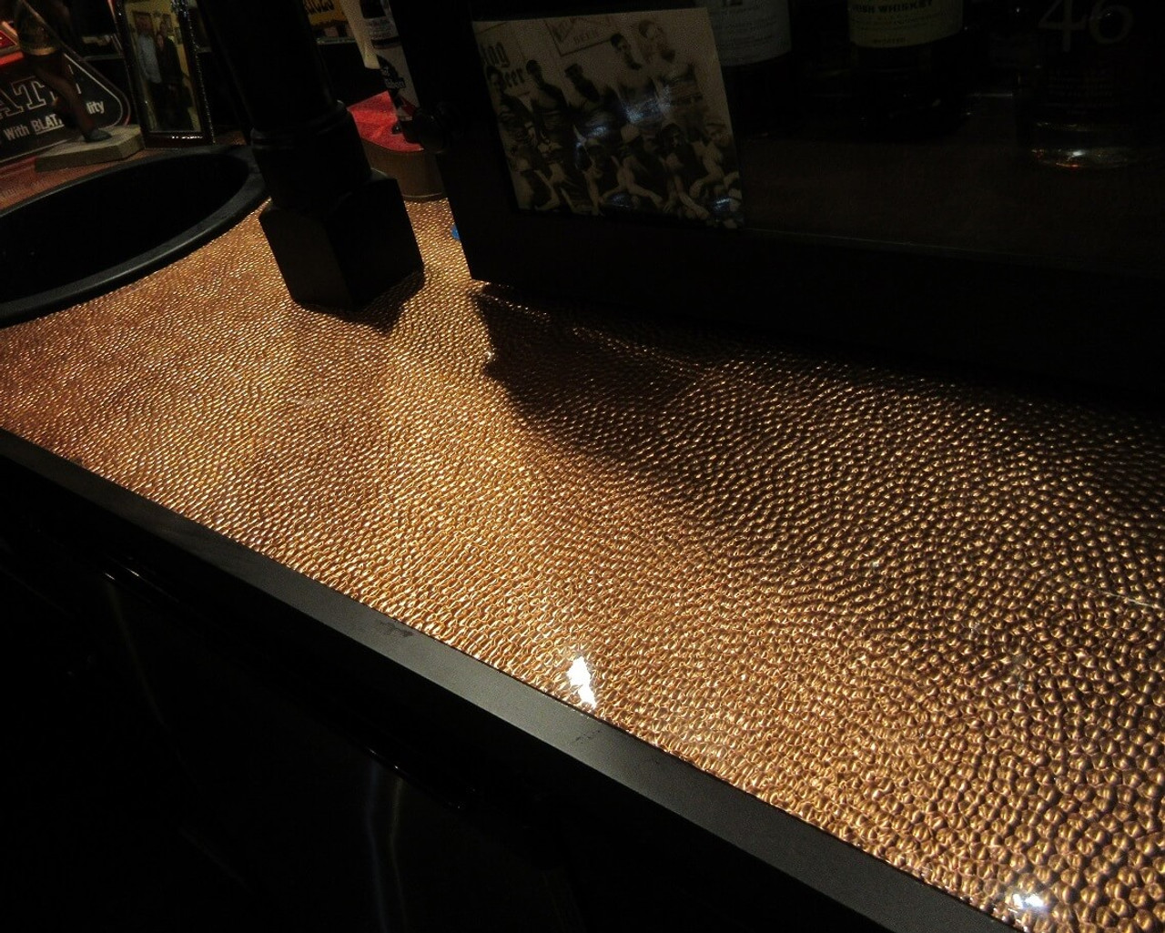 Hammered copper sheet