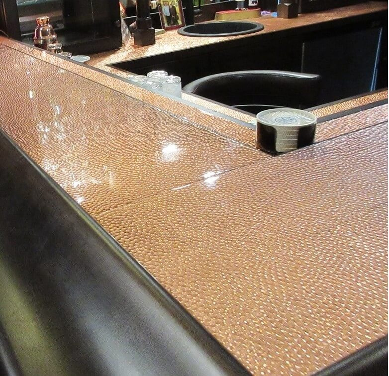 Hammered Copper Sheet New York 12" x 12"