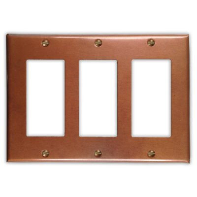 three rocker switch plate cover