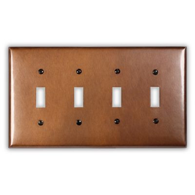 four toggle switch plate cover