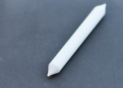 white doubled ended paper stump for embossing