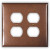 two outlet wall plate cover