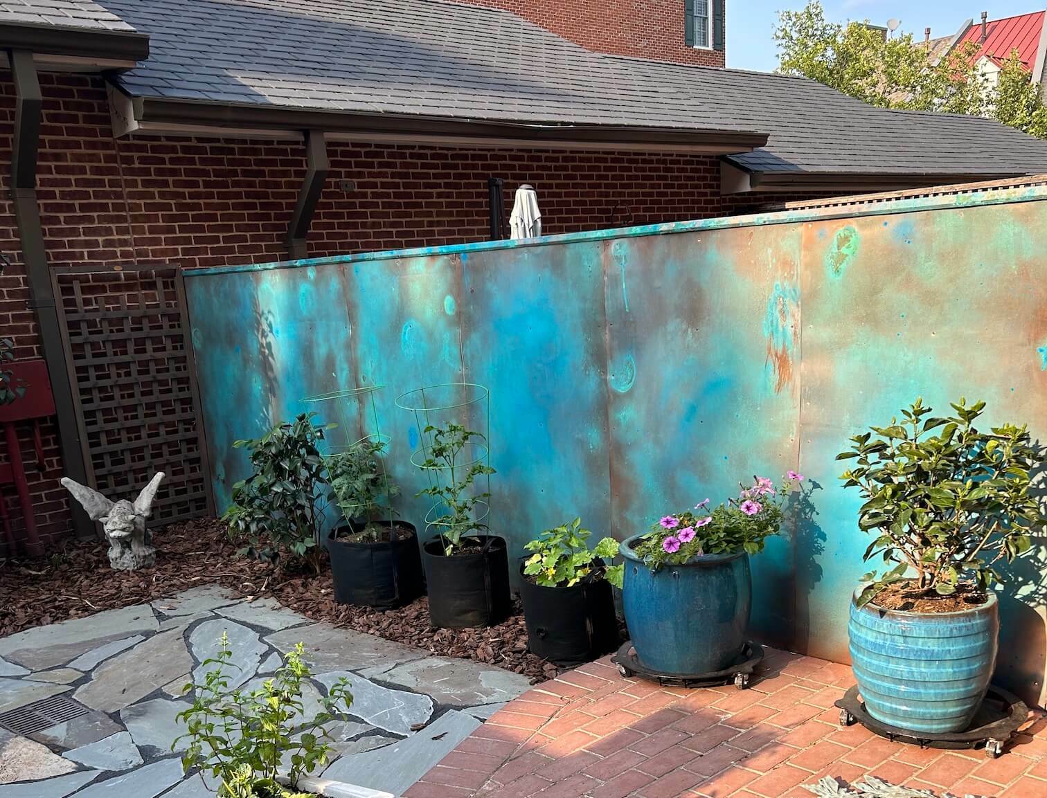 Outdoor Copper Wall