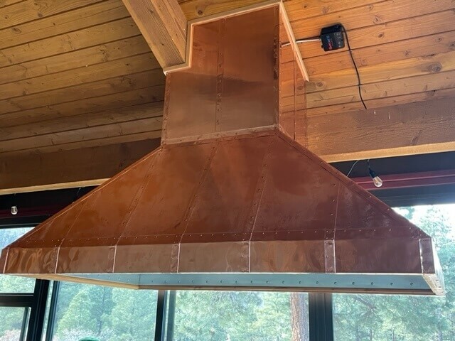 Copper Range Hood- Cross Creek Springs Ranch