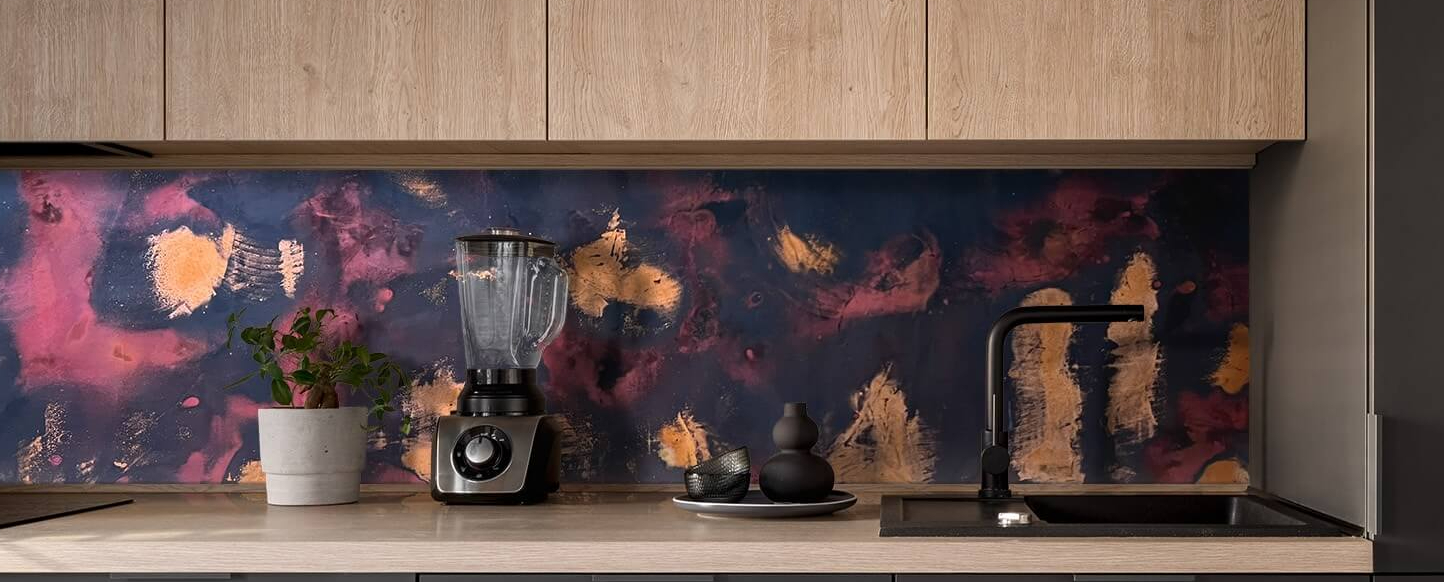 Rojo Black Backsplash