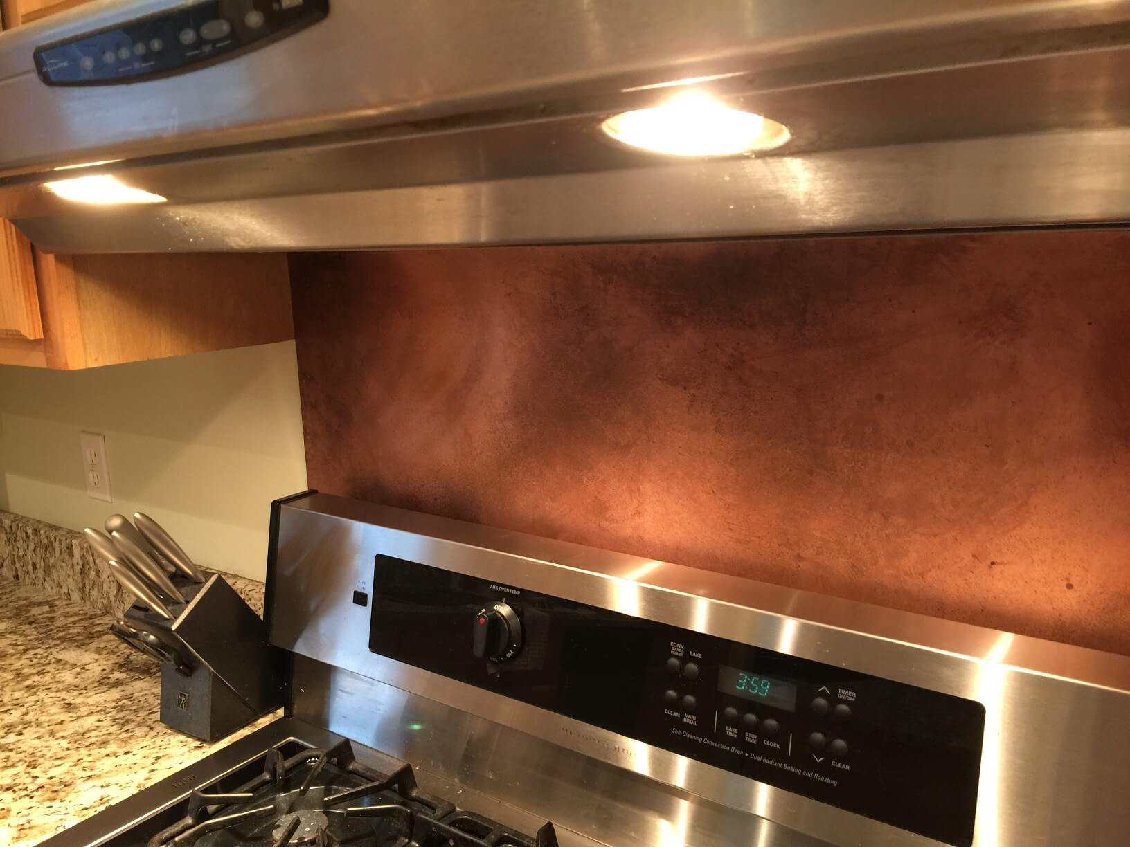 Rustic Copper Backsplash