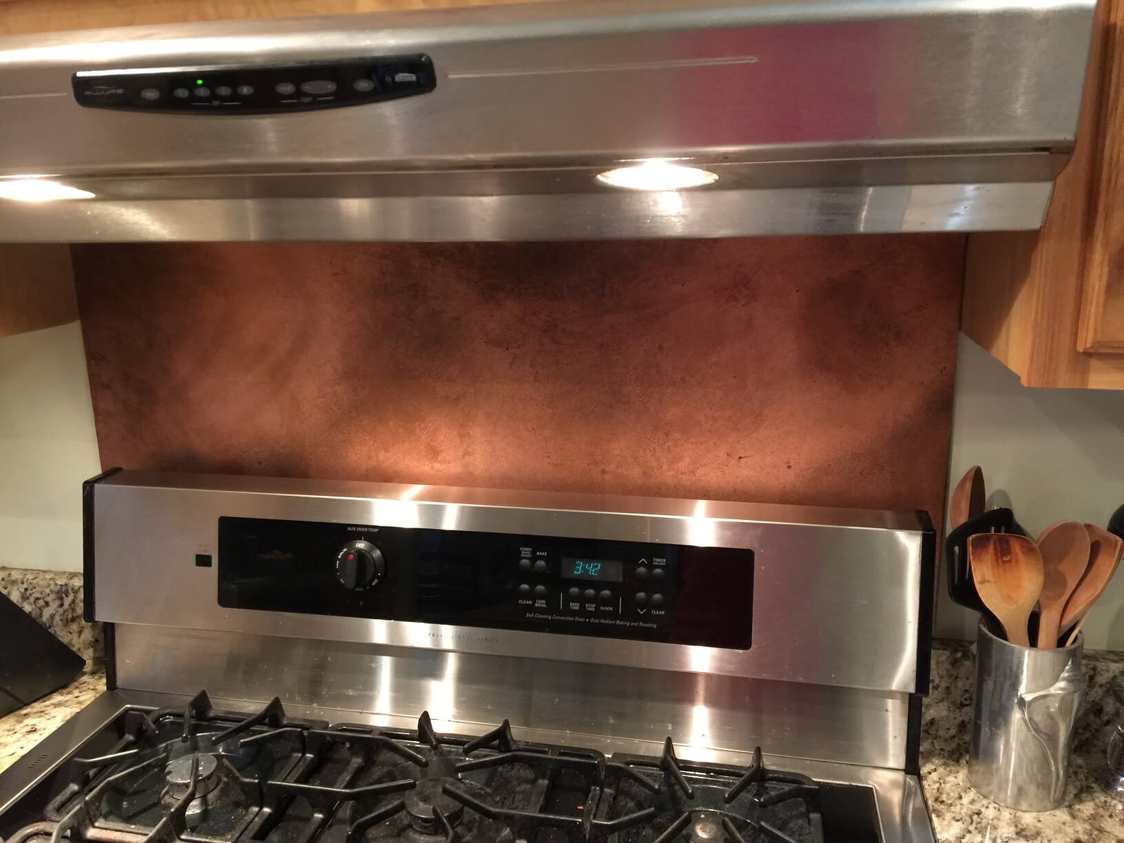 Rustic Copper Backsplash