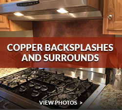 Copper Backsplashes and Surrounds Gallery