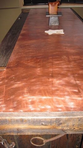 Copper Bar Top, Custom Copper Countertops