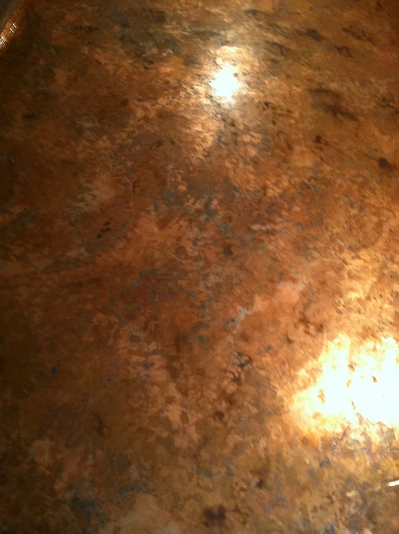 copper bar top