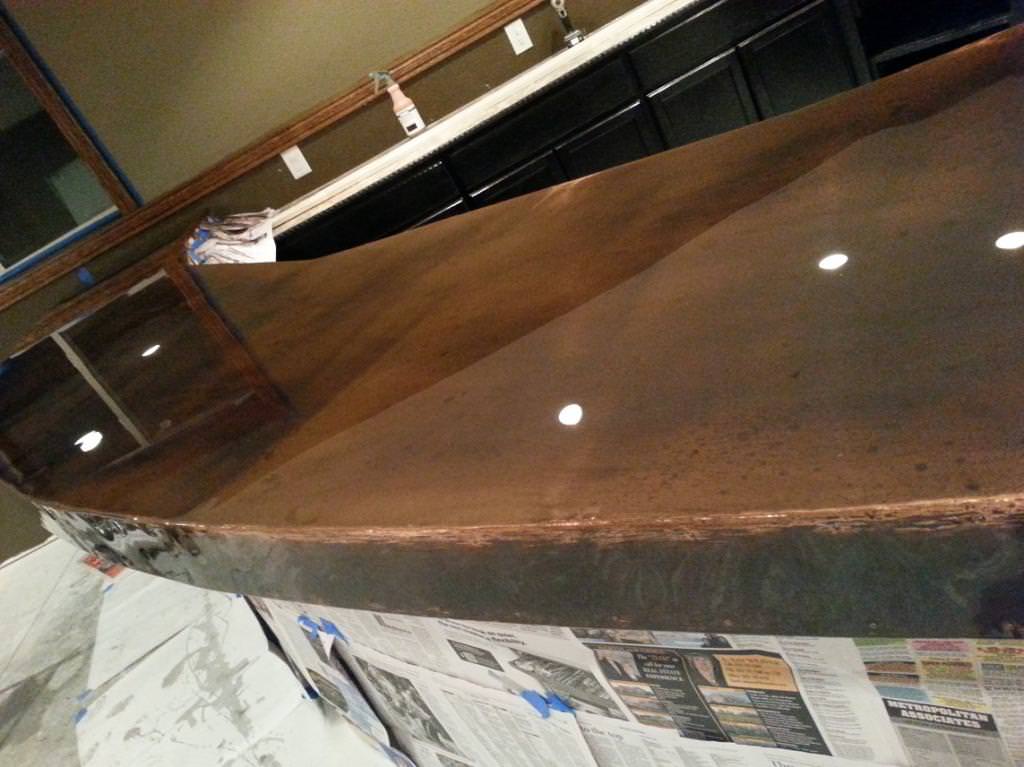 copper bar top