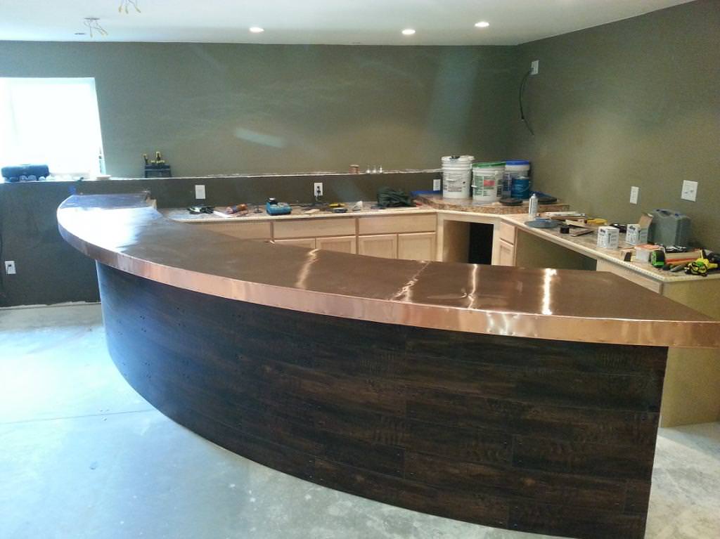 copper bar top