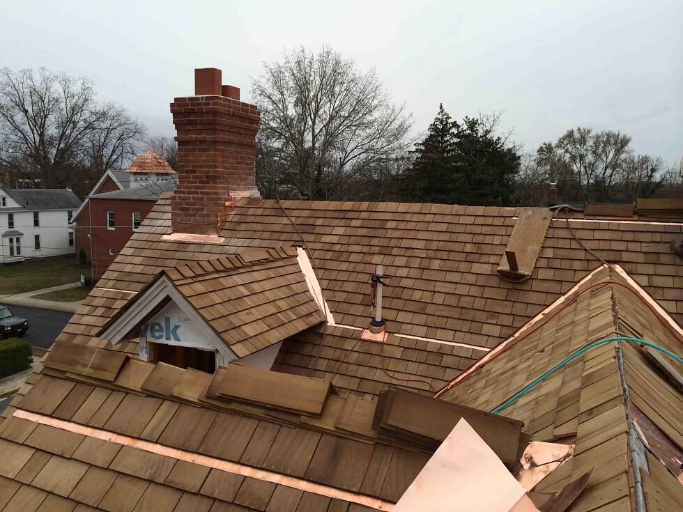 Copper Roof Flashing in Historic Home Renovation