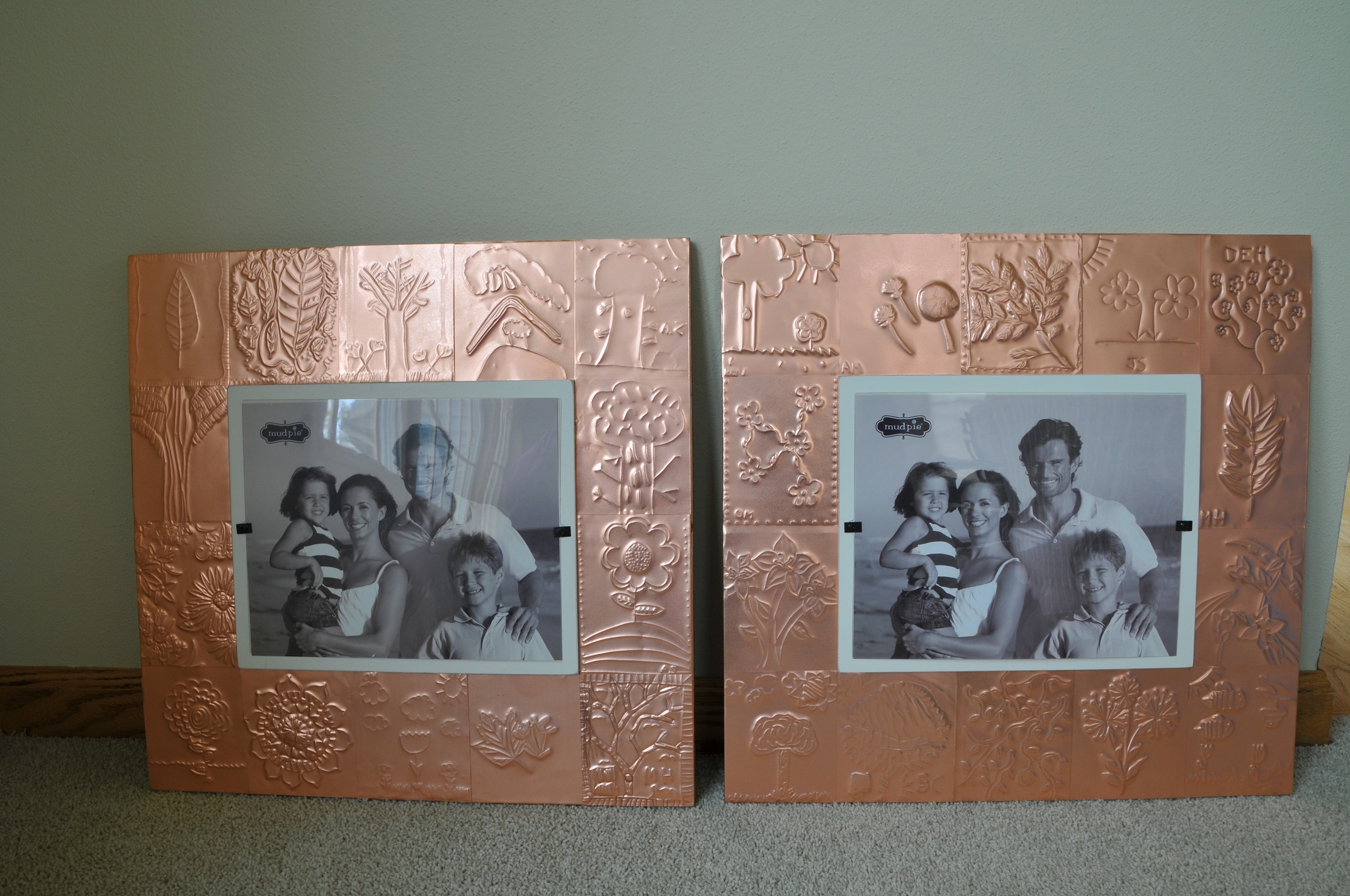 copper foil picture frame