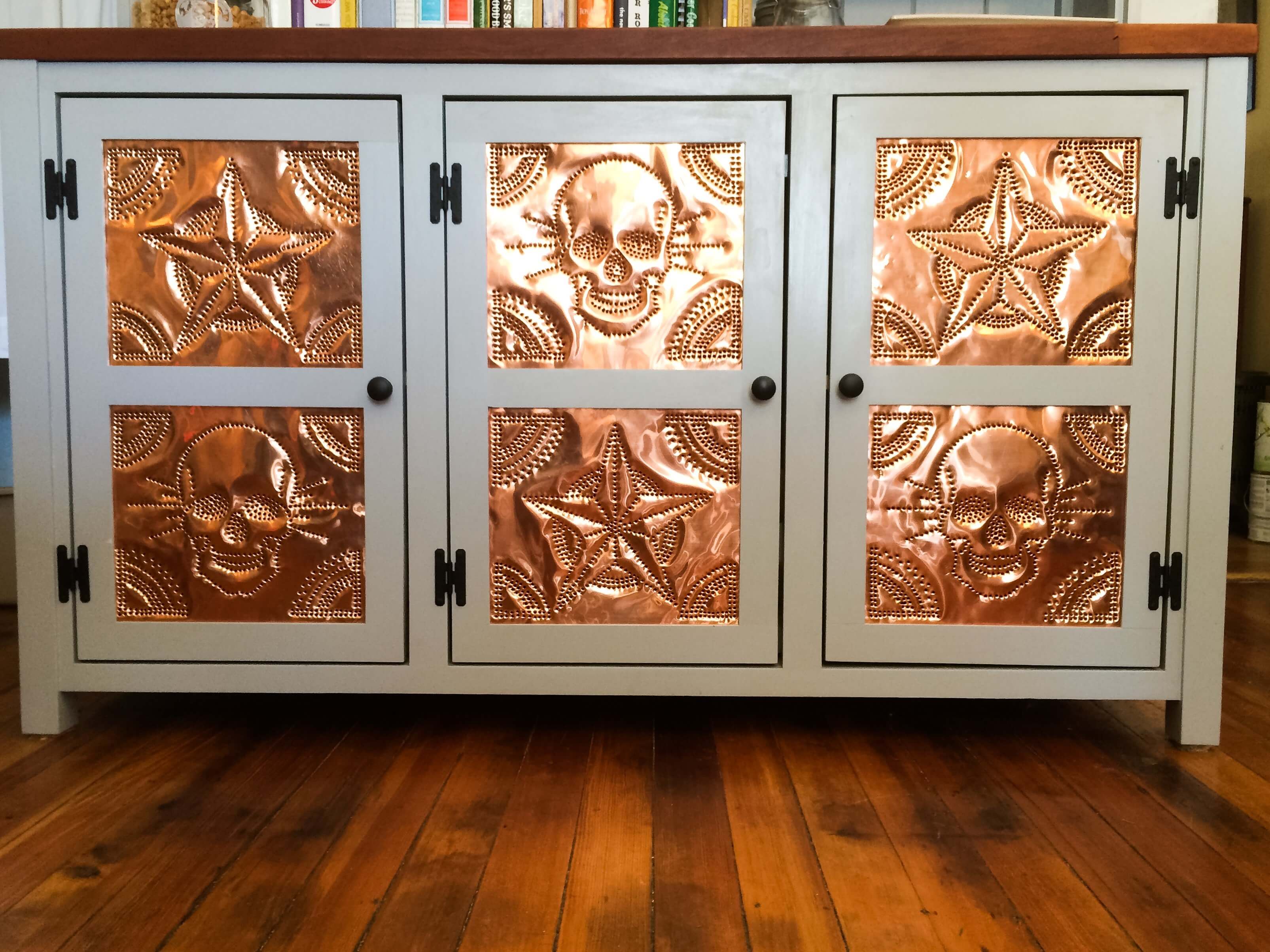 copper pie safe panels