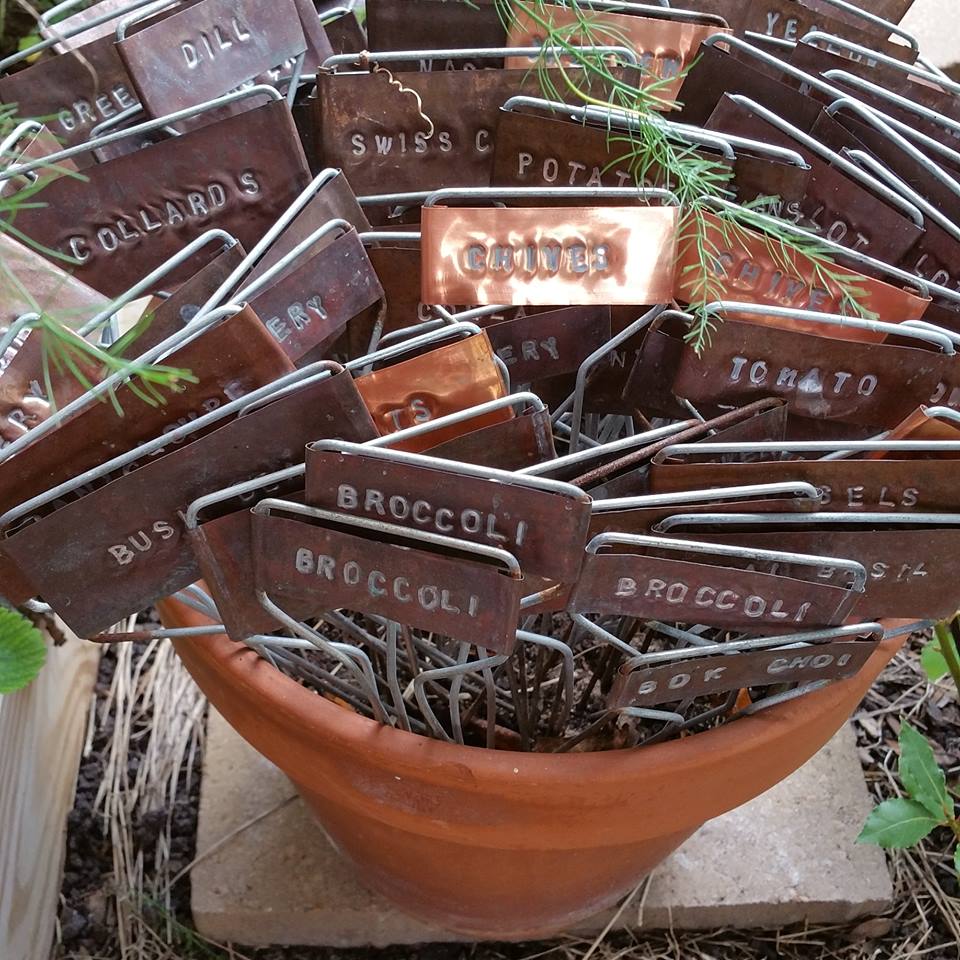 Copper Plant Markers-by Hudson's Farm