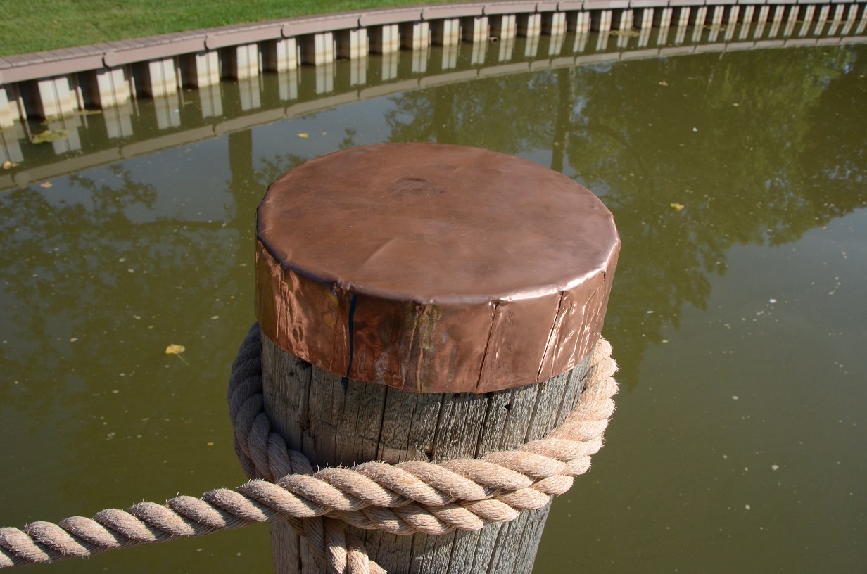 Copper Post Caps by Perry Dubose