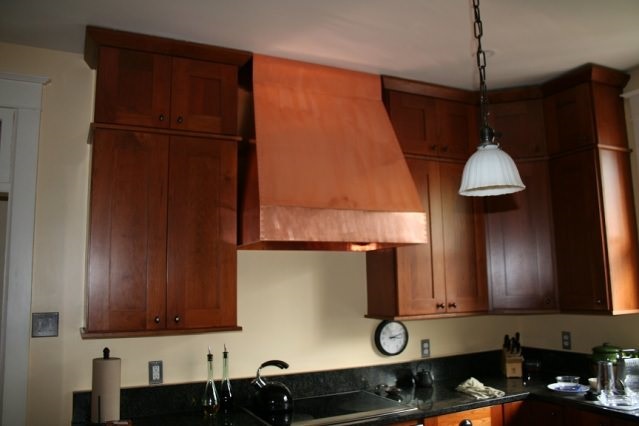 copper range hood diy