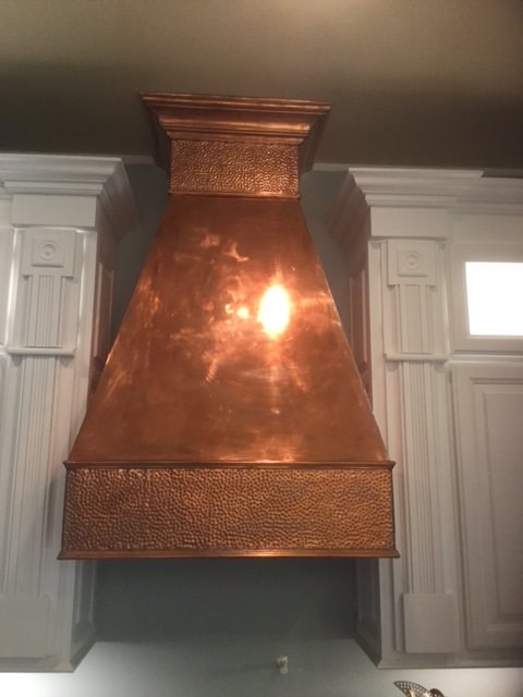 copper range hood