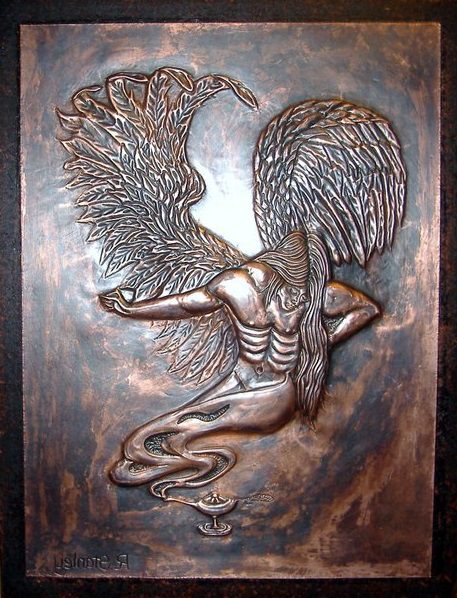 Embossed Copper Art by Raquel Stanley 36 gauge copper