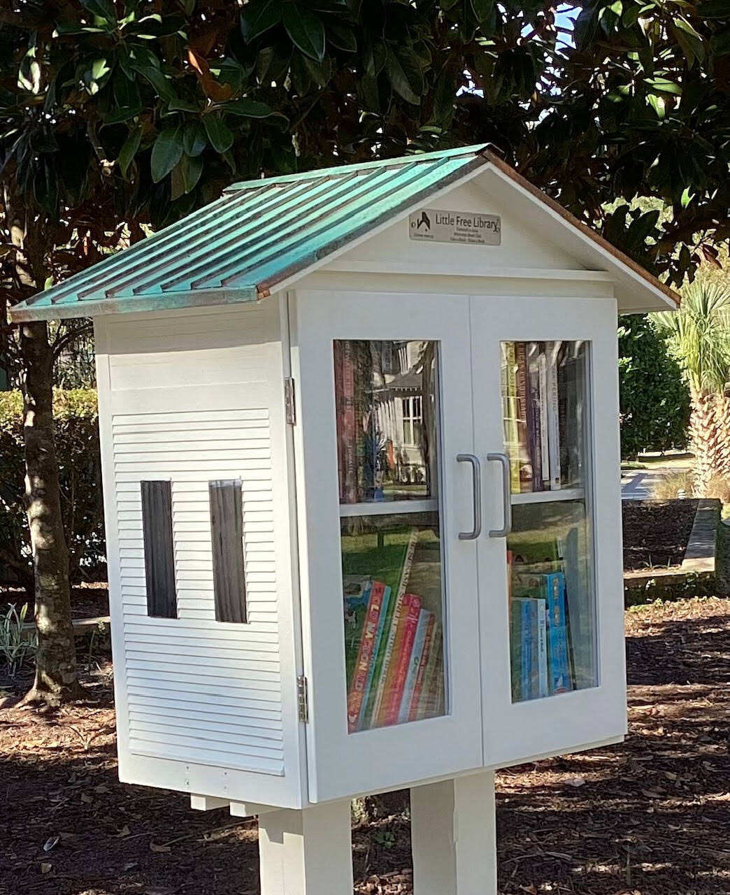 little library copper roof