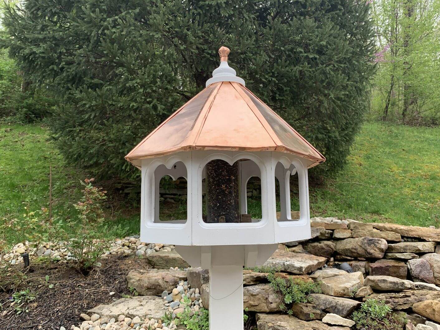 Birdhouse Roof with 30 Gauge Copper Sheet Metal 