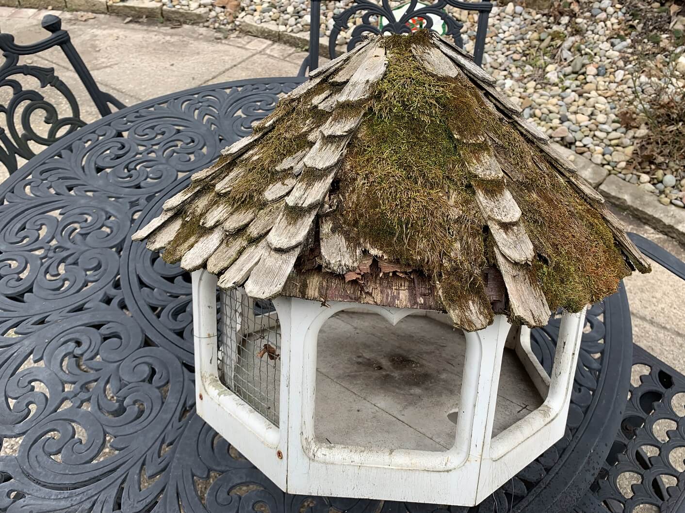 copper sheet metal birdhouse roof