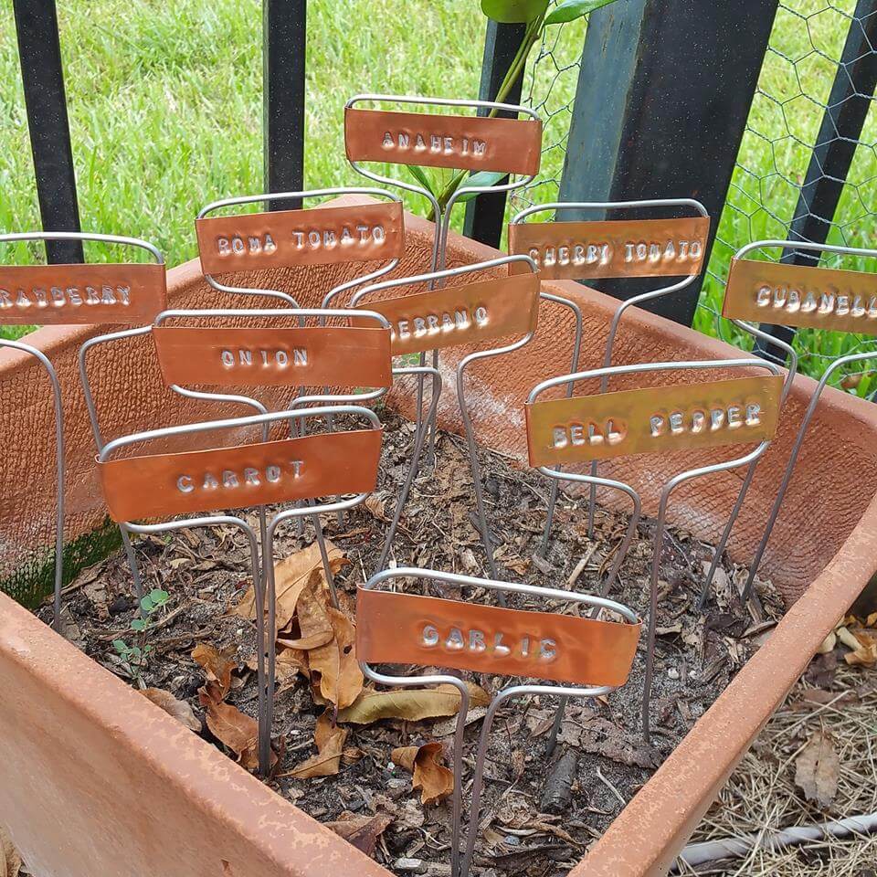 copper plant markers