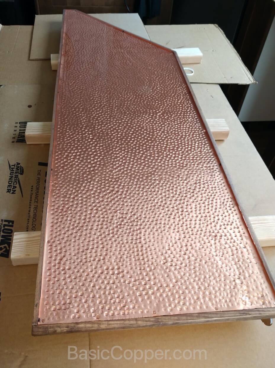 hand hammered copper countertop pic 4