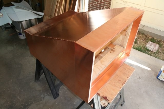  copper range hood diy