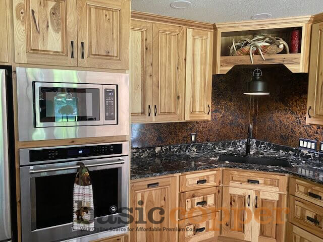 Mottled Copper Backsplash Picture 3