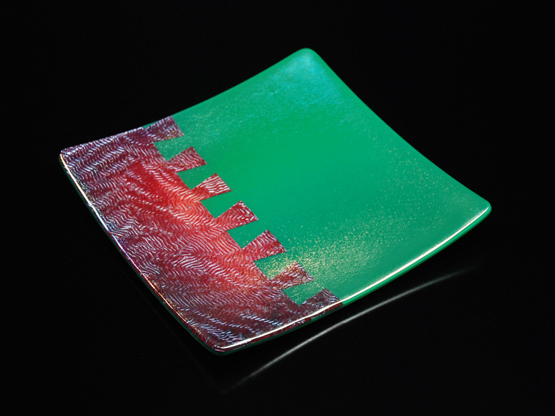 Fused Copper and Glass Dish- by Gayla Lee