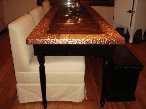 Copper Covered Table - by Susi