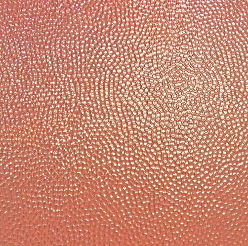 Hammered copper sheet