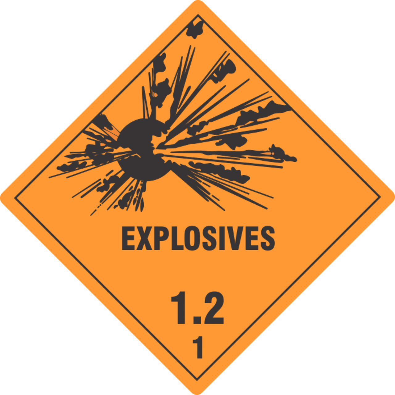 Live Explosive Label Color Explosive (Orange and Black) - Core Blimey Ltd