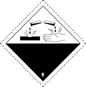 White gloss self adhesive with black print.