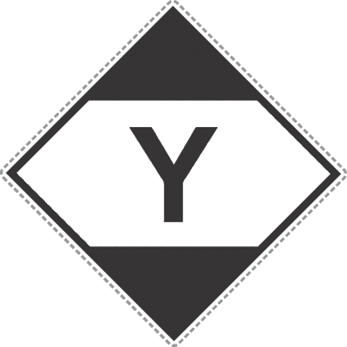 White gloss paper with black print label