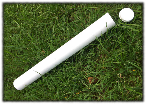 50mmID White Mailing tube 1300mm long (single) - End Caps not included