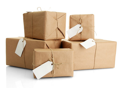 Wrapping your parcels with brown kraft paper from Core Blimey