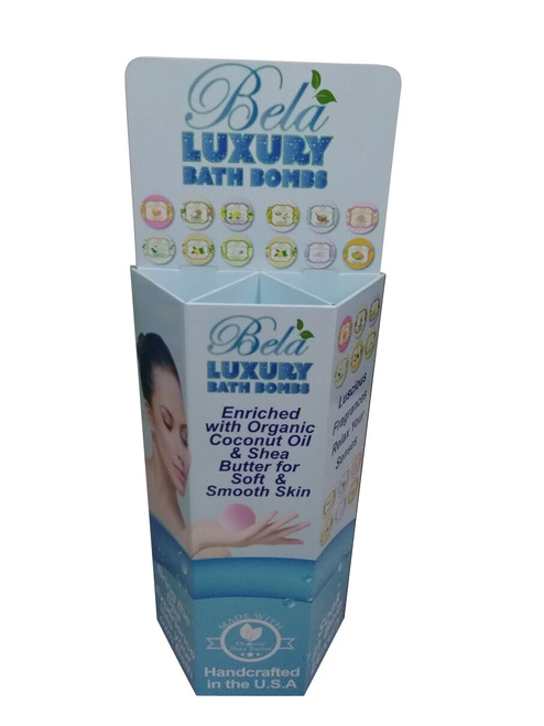 Bela Luxury Bath Bombs Dump Bin Display Bela Luxury Bath Bombs Dump Bin Display